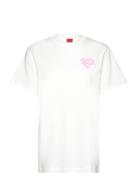 Vintage Tee_8 Tops T-shirts & Tops Short-sleeved White HUGO