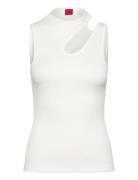 Draca Tops T-shirts & Tops Sleeveless White HUGO