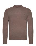 Statten Crew Tops Knitwear Round Necks Brown AllSaints