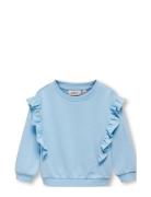 Kmgnew Ofelia L/S Frill O-Neck Ub Swt Tops Sweat-shirts & Hoodies Swea...