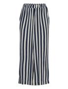 Ihmarrakech Aop Fl Pa5 Bottoms Trousers Wide Leg Navy ICHI