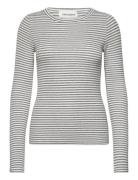 T-Shirt Long Sleeve Tops T-shirts & Tops Long-sleeved Grey Sofie Schno...