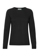 Sweater L/S Tops Knitwear Jumpers Black United Colors Of Benetton