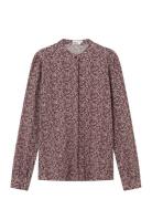 Elisa Shirt Tops Shirts Long-sleeved Burgundy Once Untold