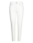 High-Rise Skinny Ankle Jean Bottoms Jeans Skinny White Lauren Ralph La...