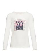 T-Shirt Ls Tops T-shirts Long-sleeved T-shirts Cream Creamie