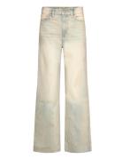 High-Waist Wideleg Jeans Bottoms Trousers Wide Leg Blue Mango