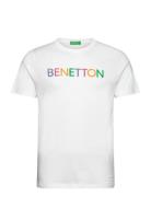 T-Shirt Tops T-shirts Short-sleeved White United Colors Of Benetton