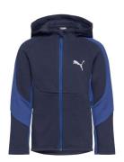 Evostripe Full-Zip Hoodie Dk B Sport Sweat-shirts & Hoodies Hoodies Bl...