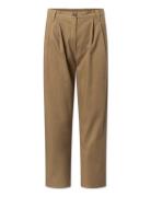 Gudrun Pants Bottoms Trousers Straight Leg Brown STUDIO FEDER