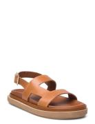 Lorelei Black Leather Sandals Flate Sandaler Brown ALOHAS