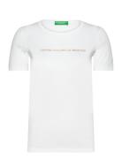 T-Shirt Tops T-shirts & Tops Short-sleeved White United Colors Of Bene...