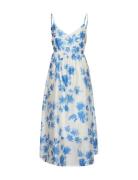 Mschberdina Romina Strap Dress Aop Knelang Kjole Blue MSCH Copenhagen