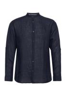 Slhregkylian-Linen Shirt Ls Band B Tops Shirts Casual Navy Selected Ho...