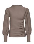 Rifagz Puff Blouse Noos Tops Blouses Long-sleeved Grey Gestuz