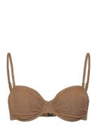 Goldie Lurex Ub Swimwear Bikinis Bikini Tops Wired Bikinitops Gold Hun...