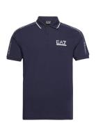 Polo Tops Polos Short-sleeved Navy EA7