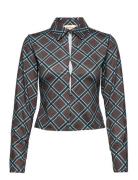 Shirt Ls Tops Shirts Long-sleeved Multi/patterned Barbara Kristofferse...