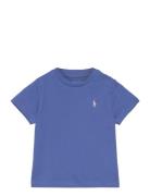 26/1 Jersey-Ss Cn-Tp-Tsh Tops T-shirts Short-sleeved Blue Ralph Lauren...