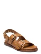 Sandal Flate Sandaler Brown Sofie Schnoor