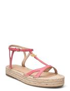 Payton Nappa Leather Espadrille Sandaler Espadrilles Lave Pink Lauren ...