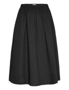 Skirts Light Woven Knelangt Skjørt Black Esprit Casual