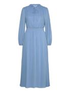 Dotta - Dress Knelang Kjole Blue Claire Woman