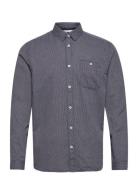 Structured Shirt Tops Shirts Casual Grey Tom Tailor