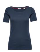 T-Shirts Tops T-shirts & Tops Short-sleeved Navy Esprit Casual