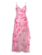 Sorella Printed Midi Dress Kort Kjole Pink Bardot