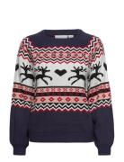 Viholiday L/S Christmas Knit/Ka Tops Knitwear Jumpers Multi/patterned ...