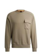 We_Pocketcargo Tops Sweat-shirts & Hoodies Sweat-shirts Beige BOSS