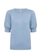 Sc-Dollie Tops Knitwear Jumpers Blue Soyaconcept