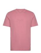 T-Shirts Short Sleeve Tops T-shirts Short-sleeved Pink Marc O'Polo