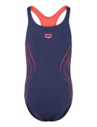 Girl's Arena Reflecting Swimsuit Swim Pro Back Nav Badedrakt Badetøy N...