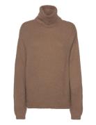 Vilajuli Rollneck L/S Knit - Noos Tops Knitwear Turtleneck Brown Vila