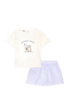 Snoopy Short Pyjamas Pyjamas Sett Blue Mango