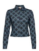 Shirt Ls Tops Shirts Long-sleeved Multi/patterned Barbara Kristofferse...