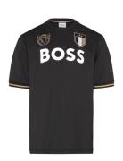 Short Sleeves Tee-Shirt Tops T-shirts Short-sleeved Black BOSS