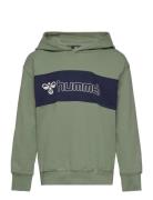 Hmlatlas Hoodie Sport Sweat-shirts & Hoodies Hoodies Green Hummel