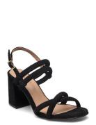 Biacharlene Cross Sandal Sandal Med Hæl Black Bianco