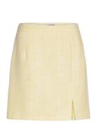 Annali Bouchle Skirt Kort Skjørt Yellow A-View