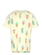 Top Ss Icecream Tops T-shirts Short-sleeved Green Lindex