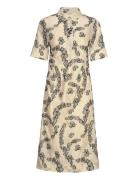 Joanna - Floral Jacquard Knelang Kjole Cream Day Birger Et Mikkelsen