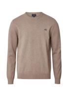 Bradley Cotton Crew Sweater Tops Knitwear Round Necks Beige Lexington ...