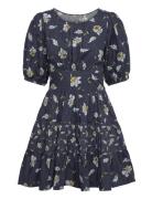 Poplin Mini Dress Kort Kjole Navy By Ti Mo