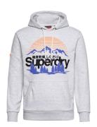 Great Outdoors Graphic Hoodie Tops Sweat-shirts & Hoodies Hoodies Grey...