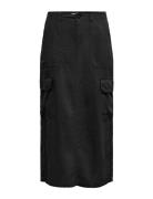 Onlmalfy-Caro Linen Long Skirt Pnt Langt Skjørt Black ONLY