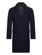 Slhjoseph Wool Coat Noos Ullfrakk Frakk Navy Selected Homme