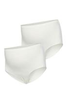 Mlrose Hw Panties 2-P Lingerie Panties High Waisted Panties White Mama...